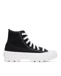 Converse Black Chuck Taylor Lugged High Sneakers