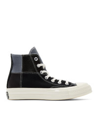 Converse Black Patchwork Chuck 70 High Sneakers