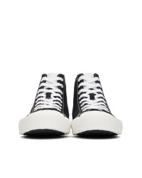 Article No. Black Vulcanized High Top Sneakers