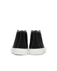 Article No. Black Vulcanized High Top Sneakers