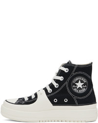 Converse Black White Chuck Taylor Construct Sneakers