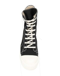 Rick Owens DRKSHDW Contrast Lace Up Sneakers