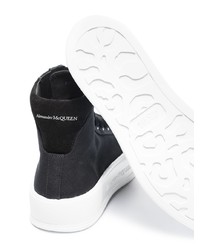 Alexander McQueen Deck Plimsoll High Top Sneakers