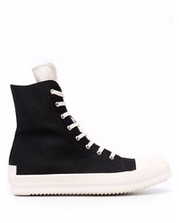 Rick Owens High Top Canvas Sneakers