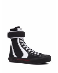 Burberry High Top Touch Strap Sneakers