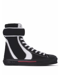Burberry High Top Touch Strap Sneakers