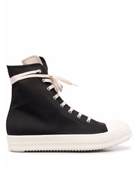 Rick Owens Leather High Top Sneakers