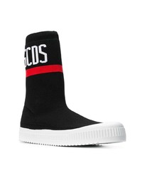 Gcds Logo Hi Top Sock Sneakers