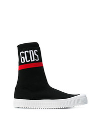 Gcds Logo Hi Top Sock Sneakers