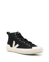 Veja Logo Print Hi Top Sneakers