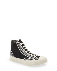 Converse Renew Chuck Taylor 70 Knit High Top Sneaker In Blacklime Twistegret At Nordstrom
