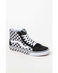Vans Sk8 Hi Reissue Checkerboard Black White Shoes