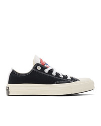 Converse Black And Off White Logo Play Chuck 70 Sneakers