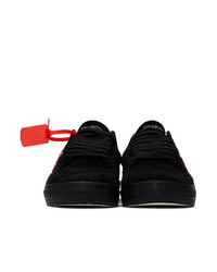 Off-White Black And Pink Low Vulcanized Sneakers