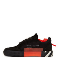 Off-White Black And Pink Low Vulcanized Sneakers