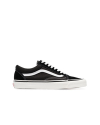 Vans Black And White 36 Dx Anaheim Factory Leather And Canvas Sneakers