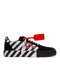 Off-White Black And White Diag Low Vulcanized Sneakers