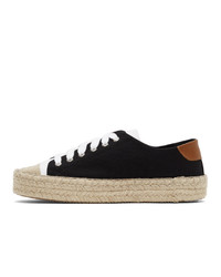 JW Anderson Black And White Espadrille Sneakers