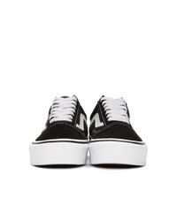 Vans Black And White Old Skool Platform Sneakers