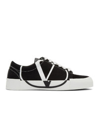Valentino Black And White Tricks Low Top Sneakers