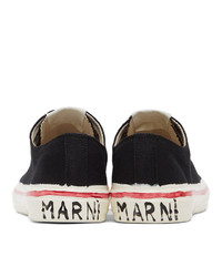 Marni Black Canvas Gooey Sneakers