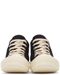 Rick Owens DRKSHDW Black License Plate Low Sneakers