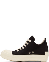 Rick Owens DRKSHDW Black License Plate Low Sneakers