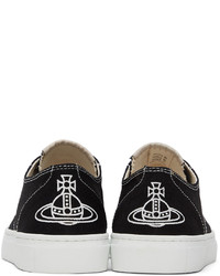Vivienne Westwood Black White Plimsoll Low Sneakers