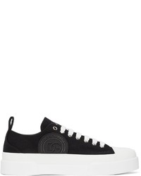 Dolce & Gabbana Black White Portofino Light Sneakers
