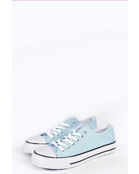 Boohoo Cady Canvas Lace Up Trainers