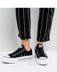Converse Chuck Taylor Platform Ox Trainers In Black