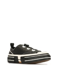 Y's Faux Leather Low Top Sneakers