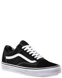 Vans Unisex Old Skool Skate Shoe Blkwhite Size 9 105 Us