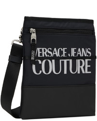 VERSACE JEANS COUTURE Black Couture Messenger Bag