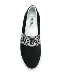 Kenzo Logo Stripe Slip On Sneakers