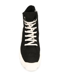 Rick Owens Shearling Sneaker Boots