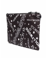 Moschino Hollywood Print Zip Up Clutch