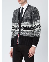 Thom Browne Patterned Knit Cardigan