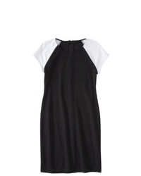 Mossimo Colorblock Raglan Sleeve Dress Blackwhite Xl