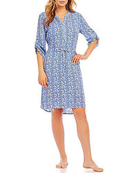 Cabernet Patio Casuals By 34 Sleeve Challis Patio Dress