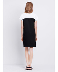 Vince Colorblock Short Sleeve Dress With Pockets