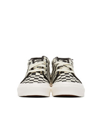 Vans Black And White Check Og Chukka Lx High Top Sneakers