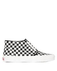 Vans Checkerboard Print High Top Sneakers