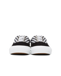 Burberry Black And White Vintage Check Skate Sneakers