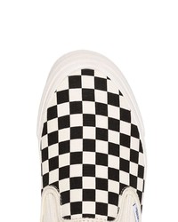 Vans Black And White Og Classic Canvas Slip On Sneakers