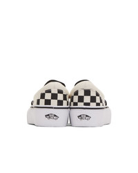 Vans Black Checkerboard Classic Slip On Sneakers