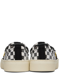 Rhude Black White Checker Sneakers