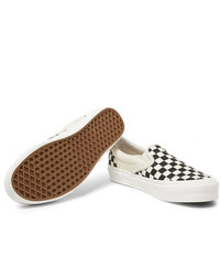 Vans Og Classic Lx Checkerboard Canvas Slip On Sneakers