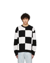 Ambush Black And White Checkered Knit Sweater