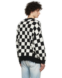 R13 Black White Oversized Sweater
